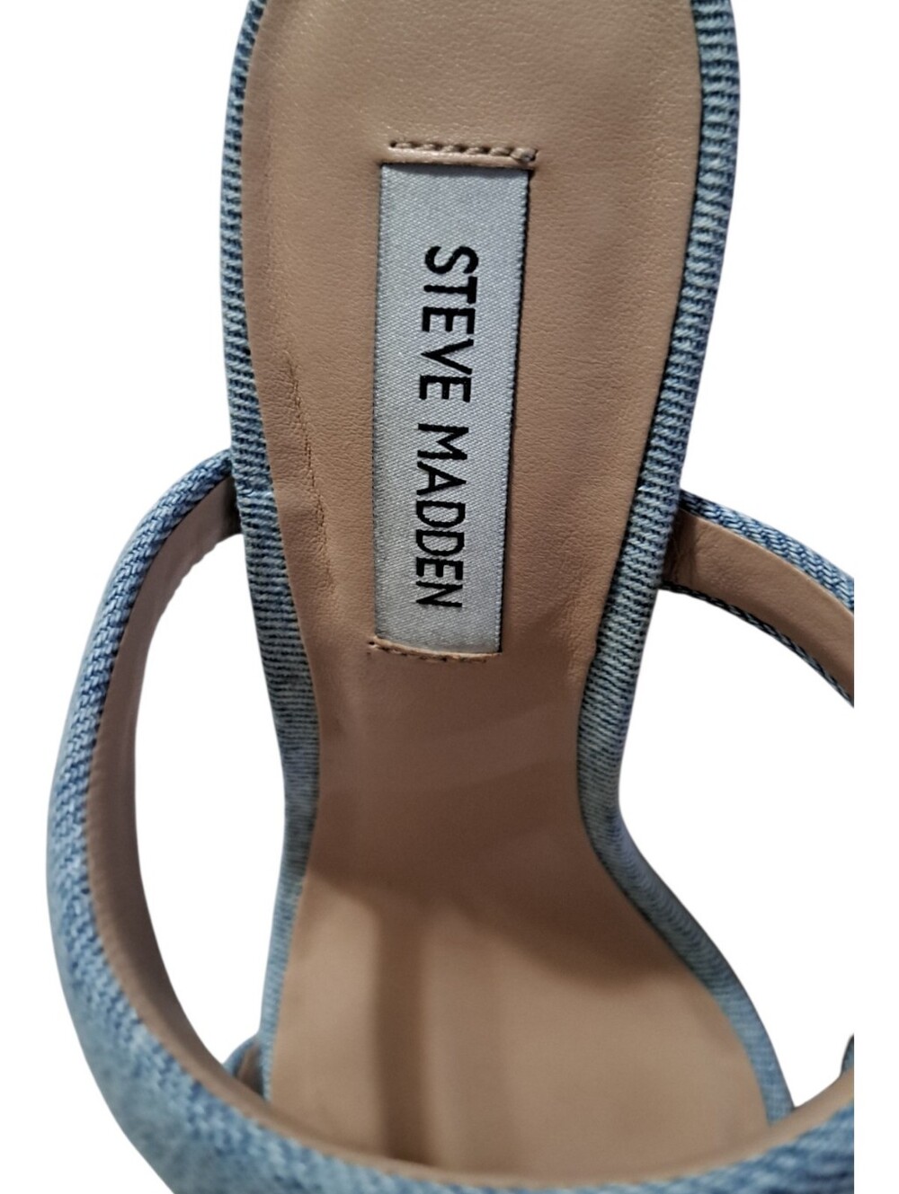 Steve Madden Sudden Denim  Puffy Sandel - Picture 6 of 9
